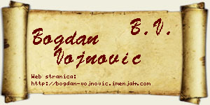 Bogdan Vojnović vizit kartica